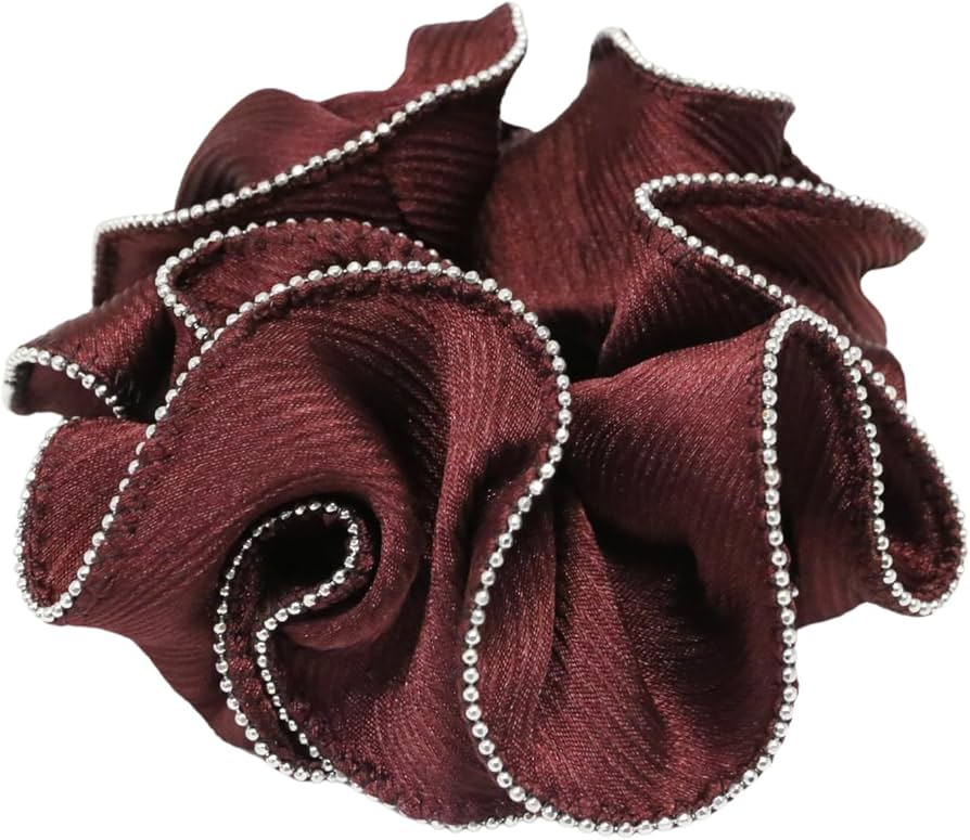 Amazon | 【シュシュ】 上品な光沢 エレガント 大人カラー ヘア