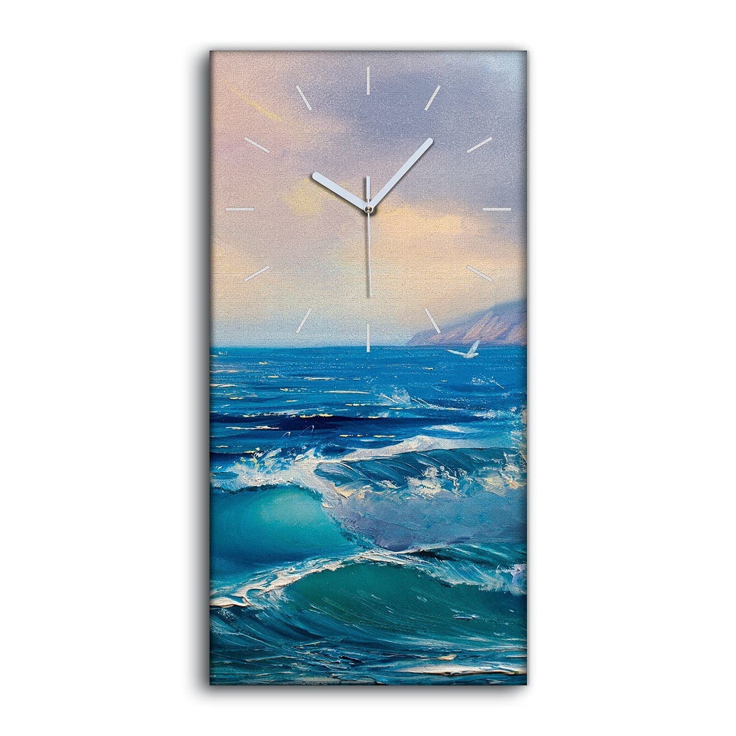 Horloge sur Toile Sans Tic-Tac pour Dormir Paisiblement Déco Moderne Chambre