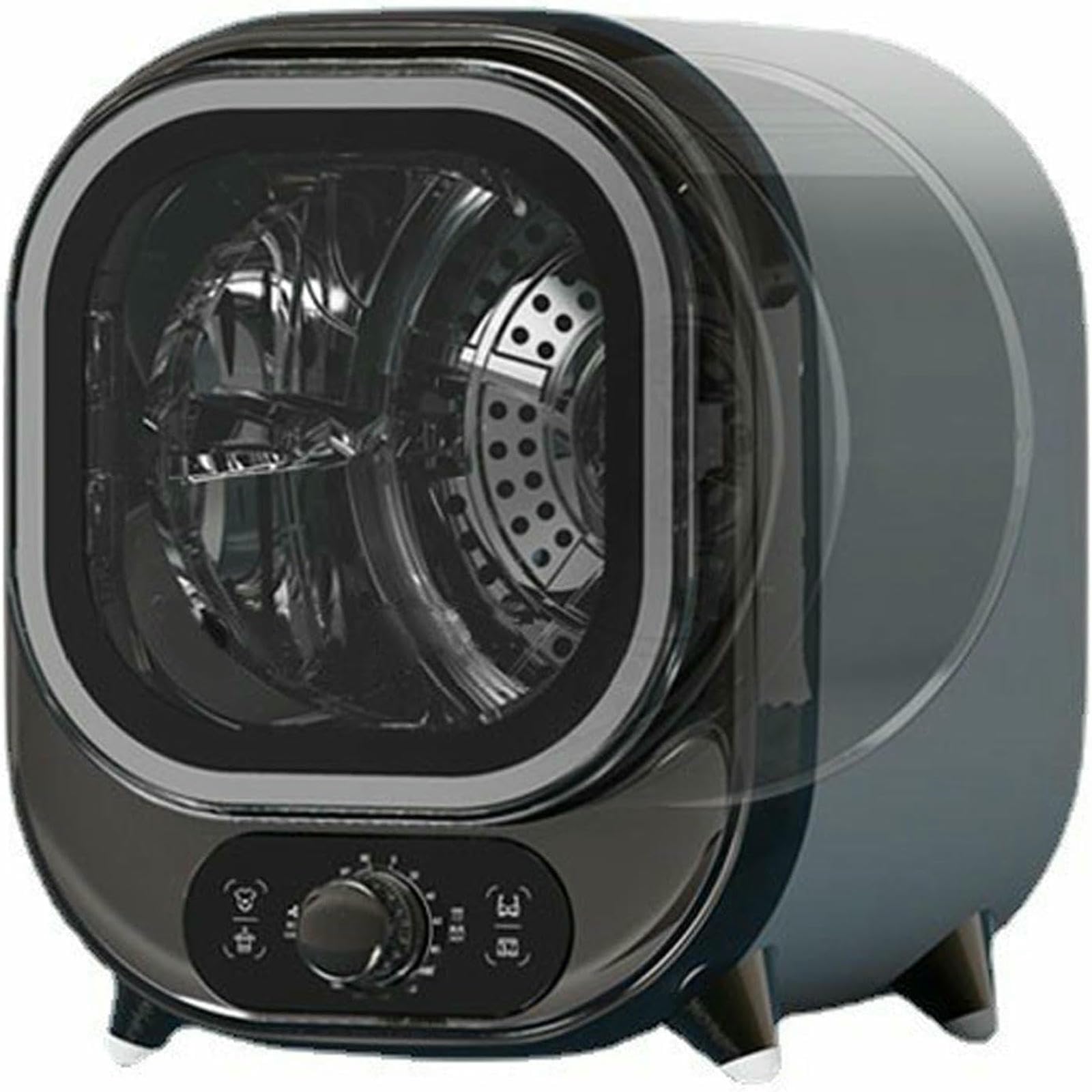 Petit sèche-linge compact en acier inoxydable pour studio