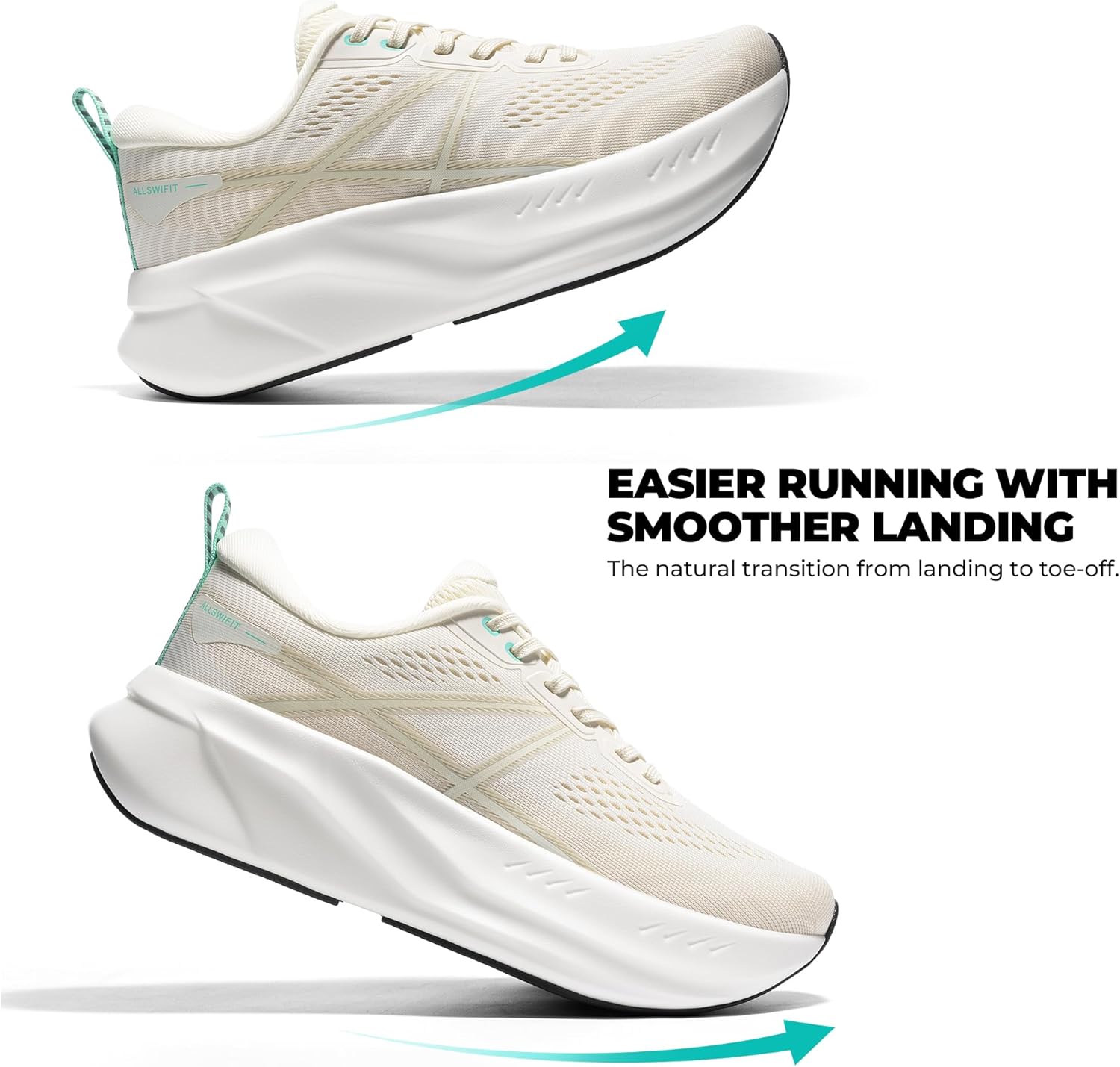 Women's Road Running Shoes Cushion Tennis Shoes Non-Slip Comfortable Lightweight Gym Workout Athletic Arch Support Walking Sneakers Active5K - Image 6