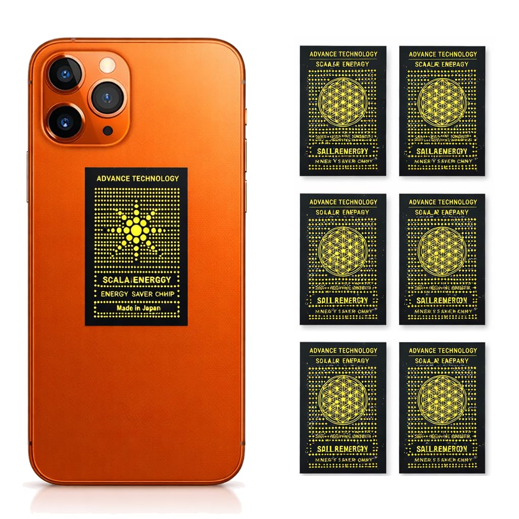 Mizi [6-Pack] EMF Protection Stickers for Air-Pods & Wireless Devices – 5G Radiation Shield for Phones, Laptops, Tablets, Wi-Fi, TV, Printer – Anti-EMF Neutraliser Patch – Black