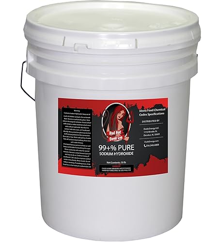 Miniatura 3 de El hidróxido de sodio Red Hot Devil Lye cumple con las normas de perlas de soda cáustica de alto grado del Codex químico de alimentos - Elija el