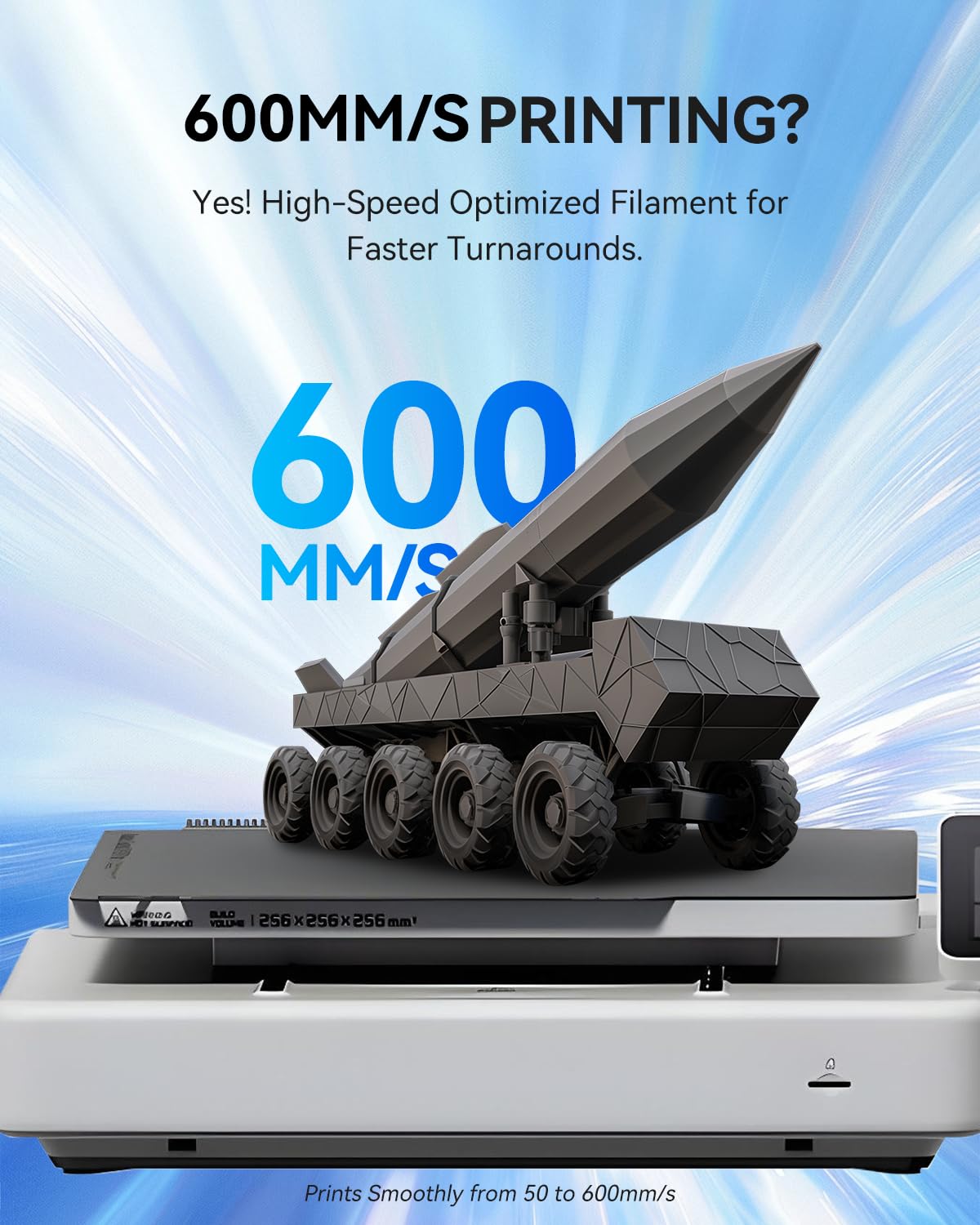 JAYO Mate Rápido PETG 1.75mm Bundle 4.4kg Blanco*4, 50-600mm/s PETG Filamento