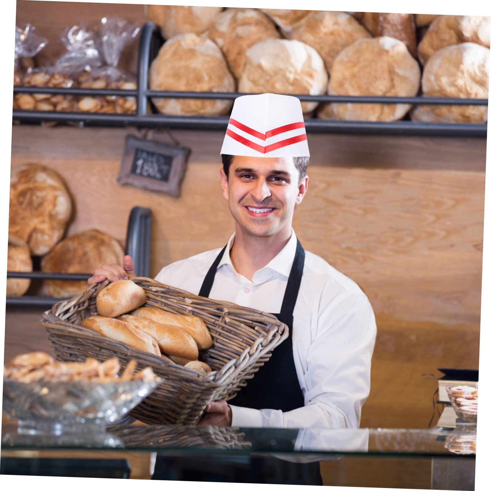Sombrero De Cocina Sombreros De Trabajo De Cocina Gorras Redes Tapa Gorro para Hombre Gorros De Chef para Mujer Sombreros para Mujer Señoras Sombreros Paño