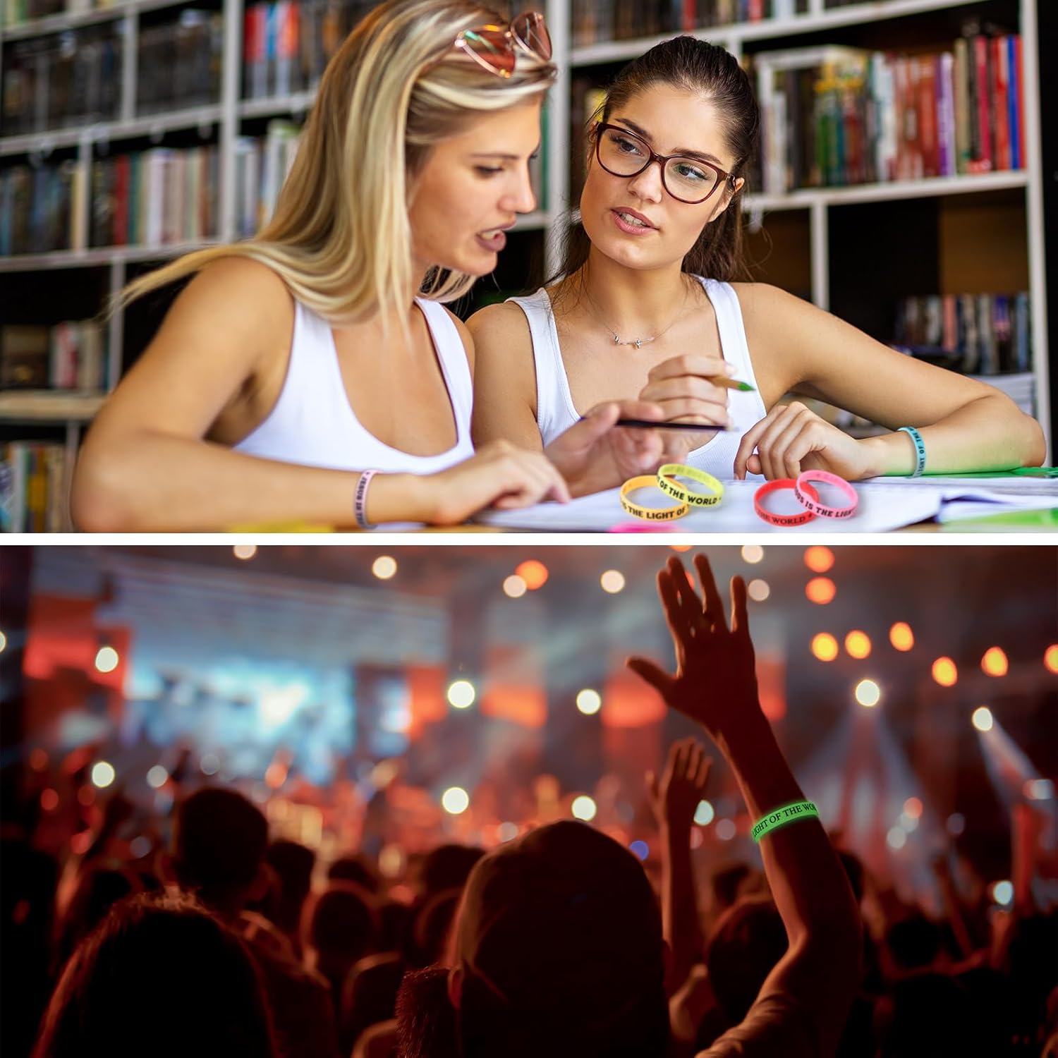 Jesus Is The Light of The World Glow in The Dark Wristband 10 Style Easter Colorful Religious Silicone Bracelet Christian Silicone Wristband Gift Easter Bible School Church Group - Image 7