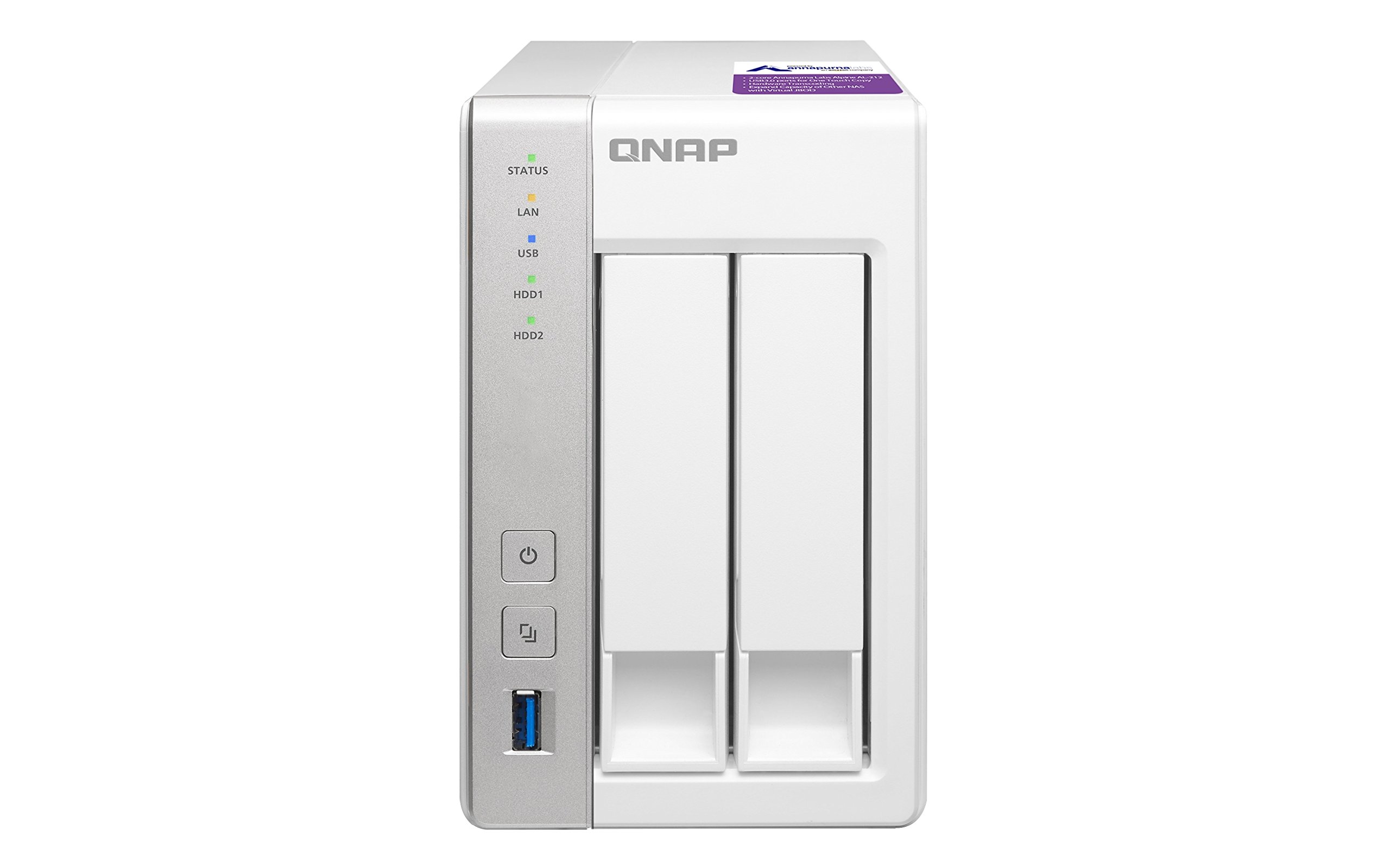 Amazon.co.jp: QNAP ( キューナップ ) 2ベイ 単体モデル デュアルコア 
