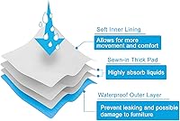 Vista 7 de CuteBone - Pañales lavables para perro macho, banda abdominal, paquete de 3 unidades, color negro, modelo DM54XS