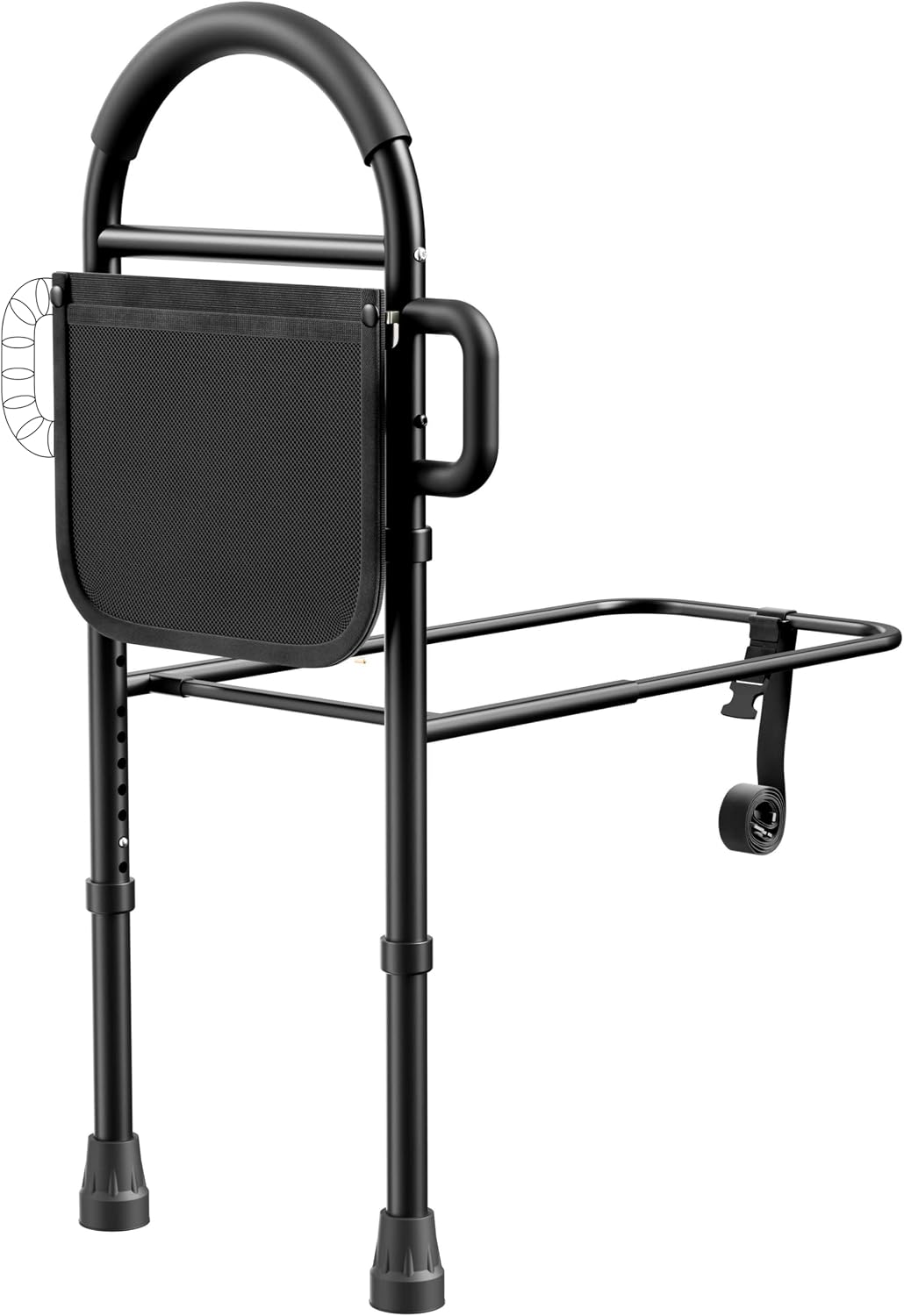 Medical king Bed Rails for Elderly Adults Safety Bed Assist Rails for Seniors with Adjustable Heights ASTM Approved Easy to get in or Out of Bed with Floor Support