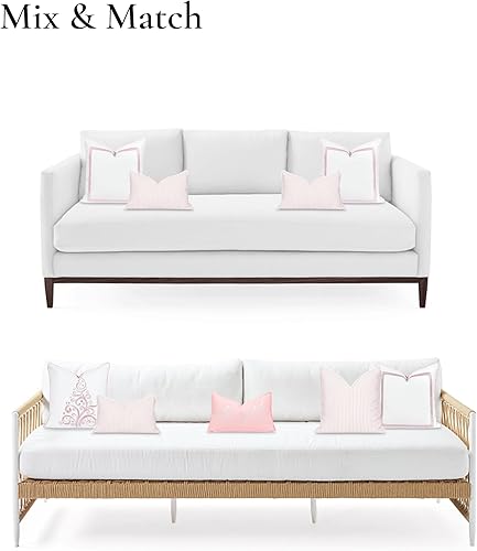 Miniatura 4 de Hofdeco Premium Funda de almohada otoñal para patio interior y exterior, 20 x 20 pulgadas, repelente al agua para patio trasero, sofá, rayas