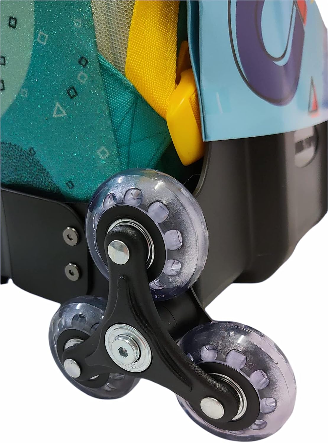 POOLOVER Trolley scuola staccabile glitterato Me Contro Te