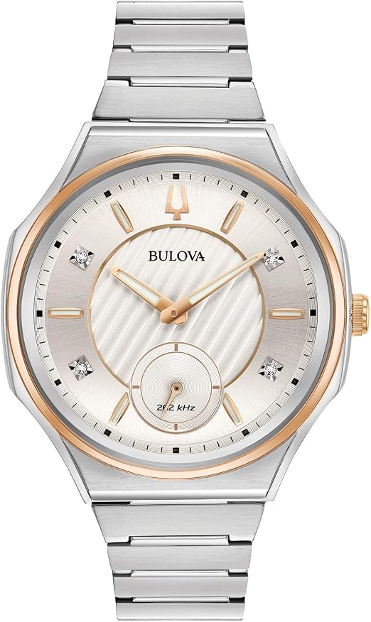 Bulova Curv Orologio da donna in acciaio inox, bicolore (modello: 98P182) :  Amazon.it: Orologi