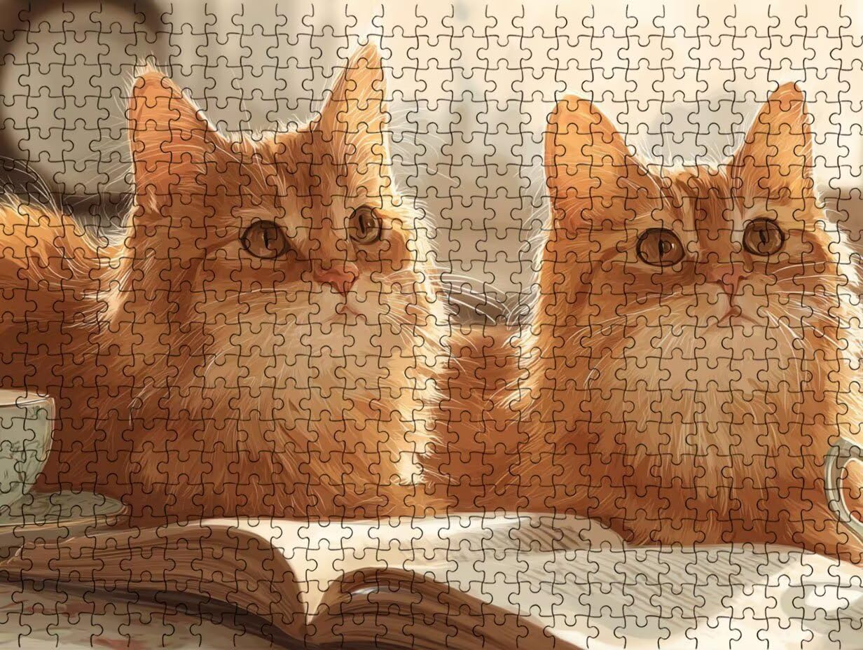 Puzzle pour Adults 6000 Pièces, Chat Mignon, Jigsaw Bois de YHPGL4-594