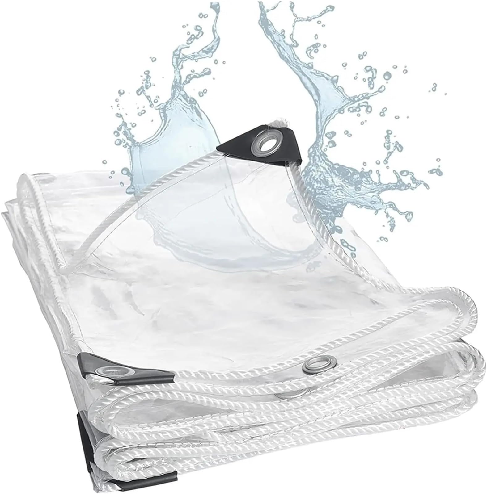 Waterproof Tarp, Tarpaulin 400GSM/600GSM Outdoor Multiple Sizes(0.35mm,4mx5m)