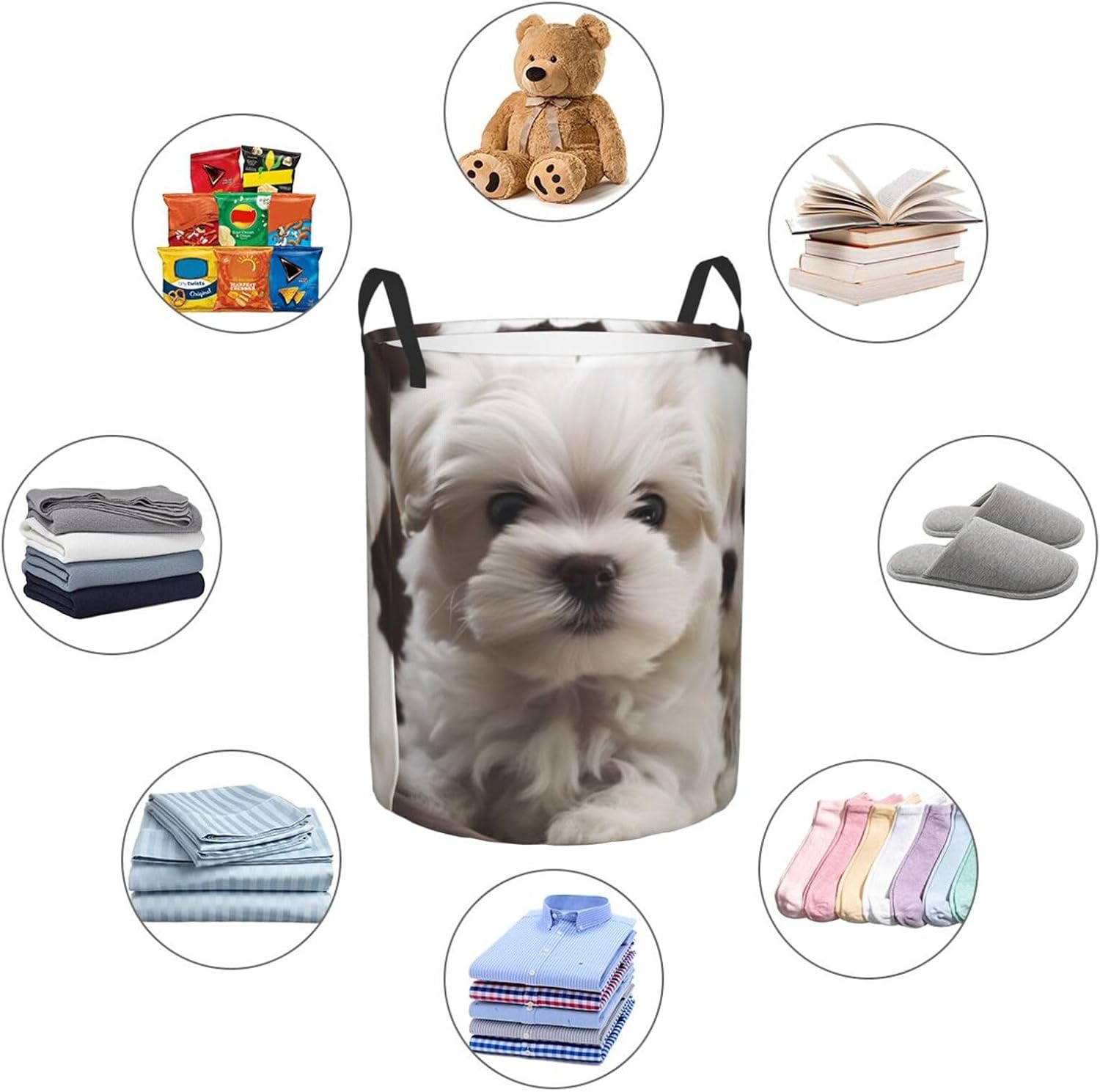 Laundry Basket With Handles Foldable Laundry Hamper Dirty Clothes Basket image 4