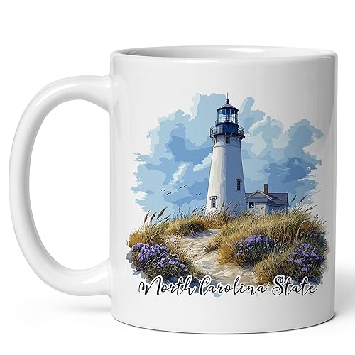 North Carolina State Ceramic Coffee Mug 11oz Tar Heel State