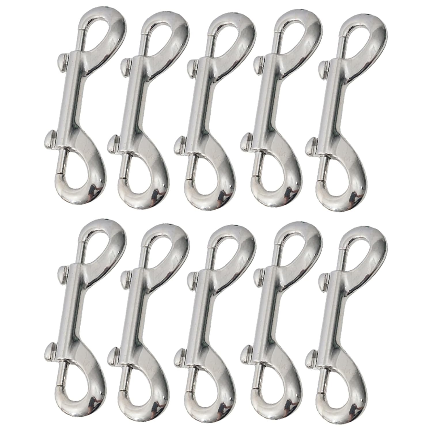 Double Snap Hook 22pcs Double End Bolt Snap Hook Clips Stainless Steel Metal for Accessories