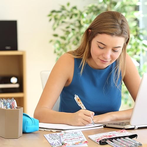 Miniatura 7 de Los juegos de regalo cristianos de 36 piezas incluyen 12 bolígrafos de la Biblia, 12 cuadernos de la Biblia, 12 bolsas de estuche de la Biblia,