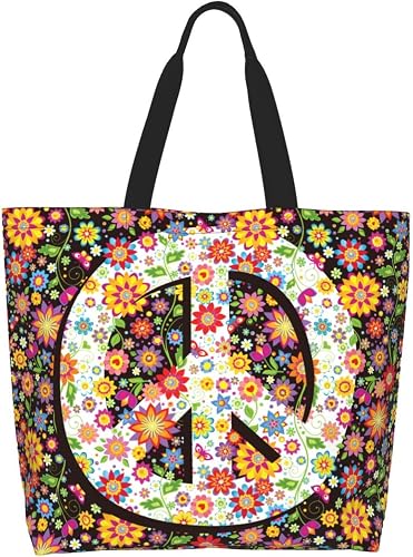 Colorful Unicorn Rainbow Tote Bag For Women, Large Shoulder Foldable Reusable Grocery Handbag For Shopping Picnic