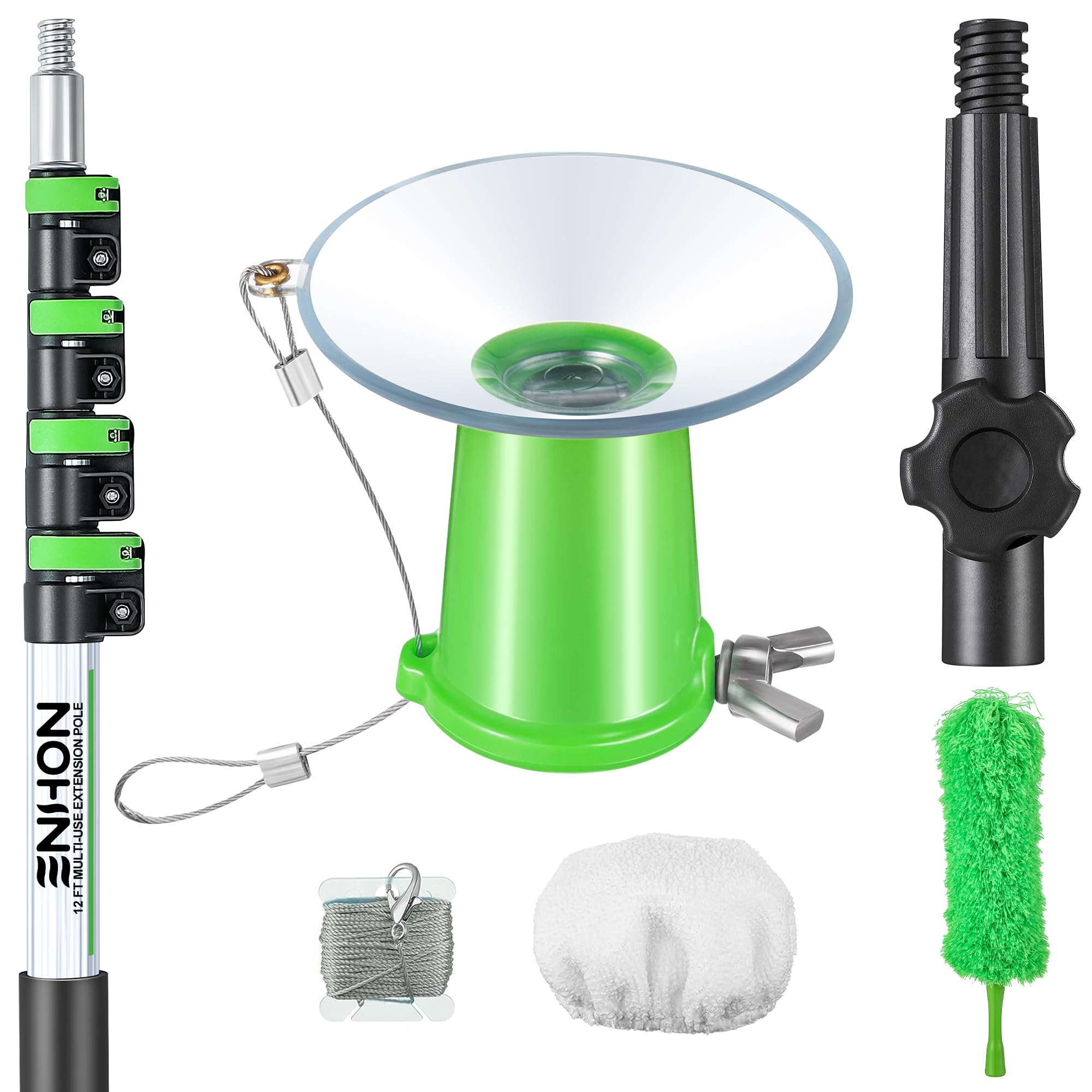 Enhon Light Bulb Changer for High Ceilings and Recessed Lights with 3