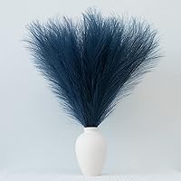 Vista 44 de Decoración de hierba de las pampas, 6 tallos de 18 pulgadas de hierba pomposa, arreglo floral pequeño y relleno de jarrón para decoración bohemia
