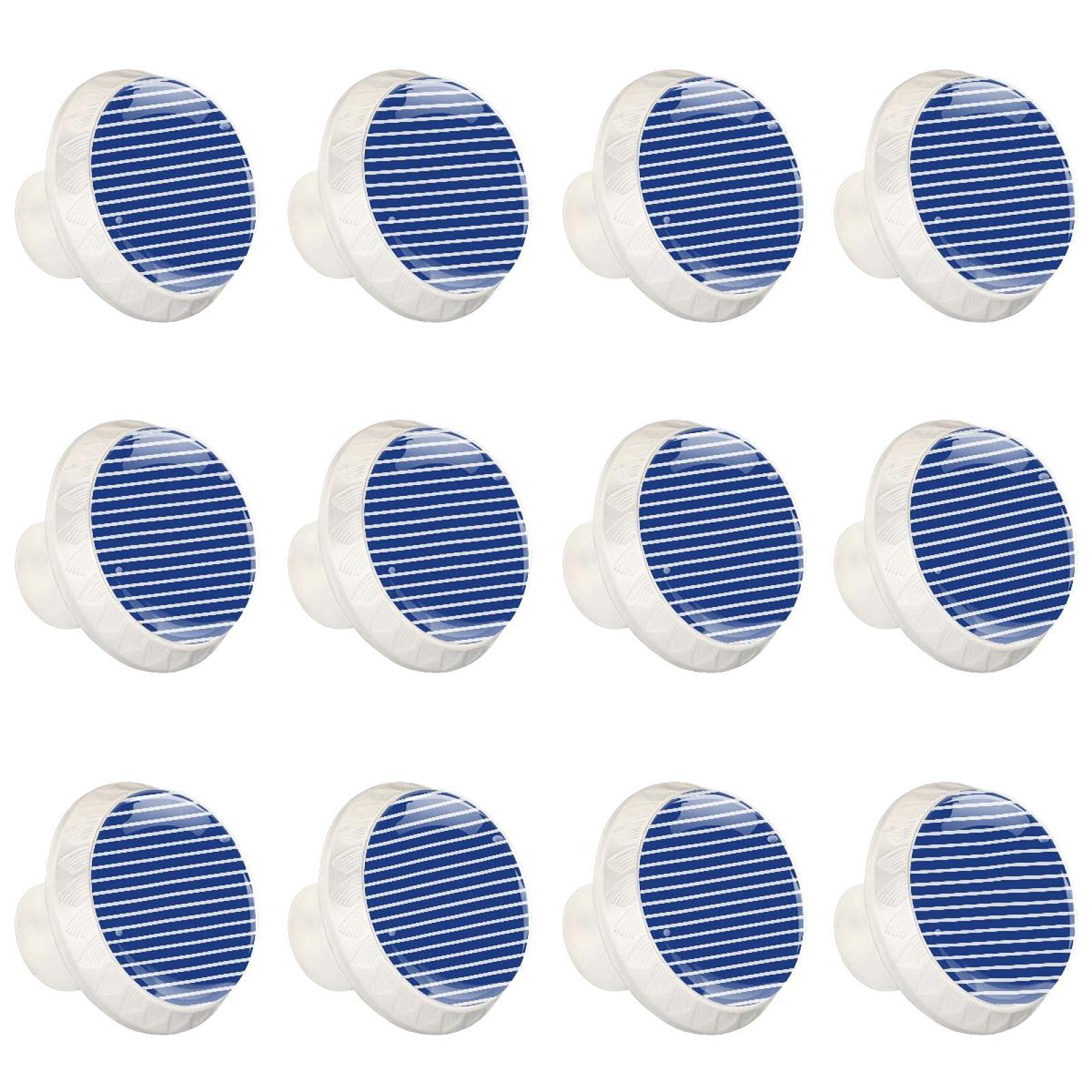 Boutons d'armoires de cuisine à rayures bleues pour sublimer le mobilier
