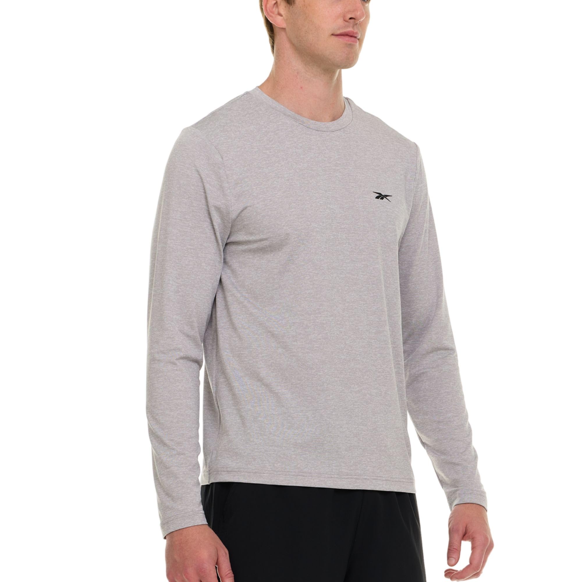 Reebok Rashguard da uomo a maniche lunghe