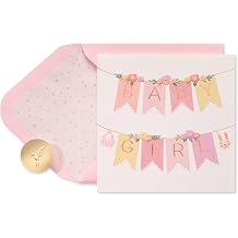 Papyrus New Baby Girl Card Little Miracle