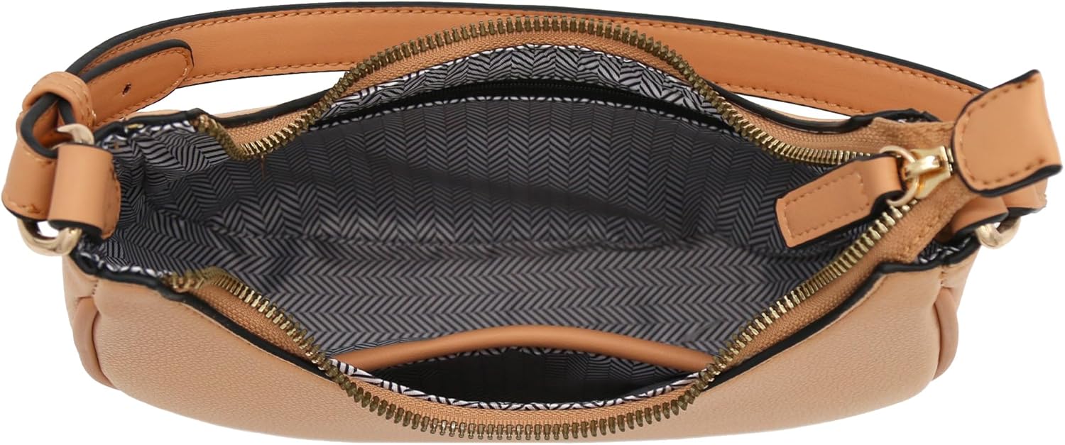 FashionPuzzle Small Crescent Shoulder Bag Underarm Purse - Image 2