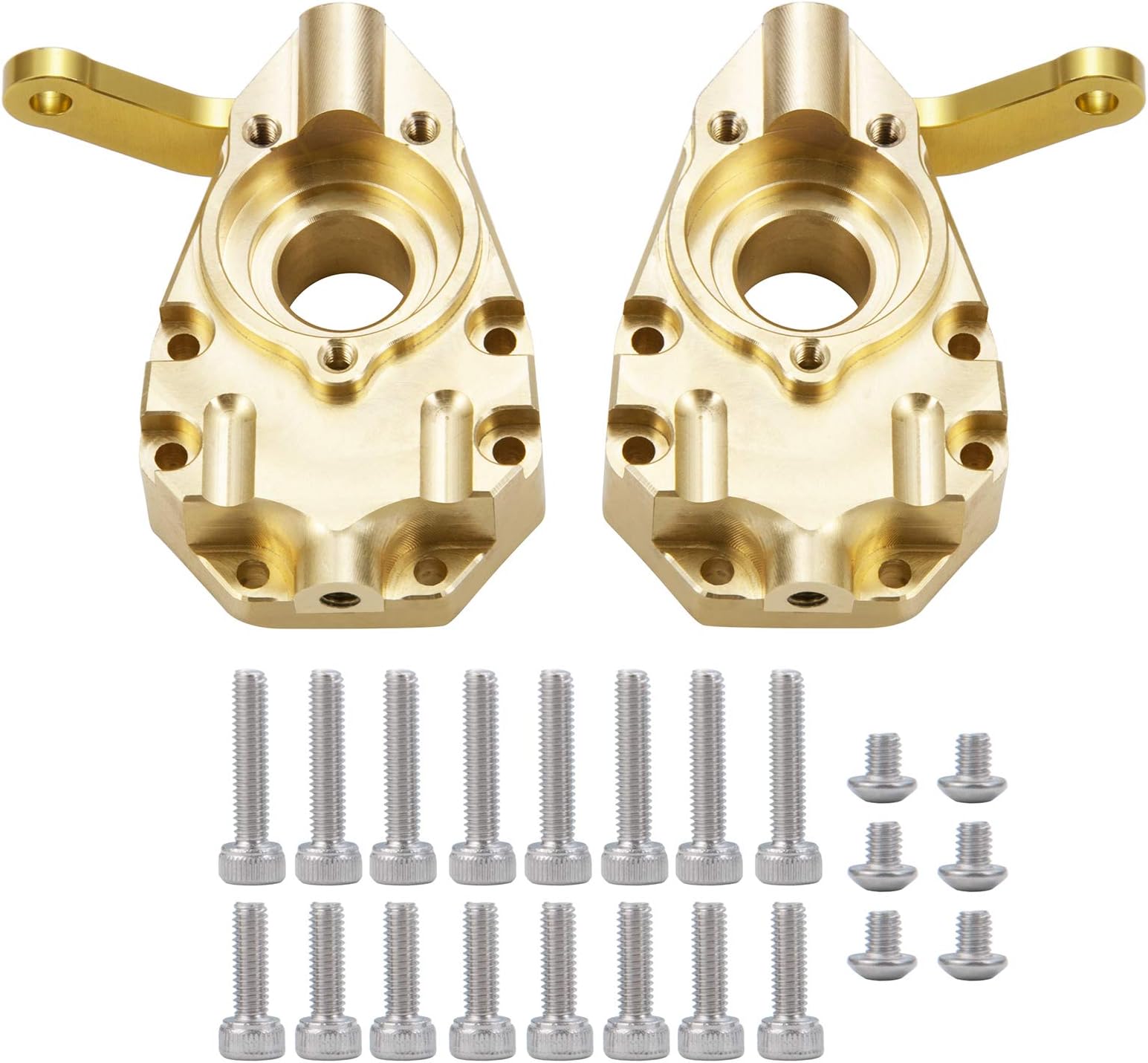 XUNJIAJIE Copper Steering Cup Counterweight Upgrade Parts for Traxxas Trx-4 T4 1/10 RC Crawler Car