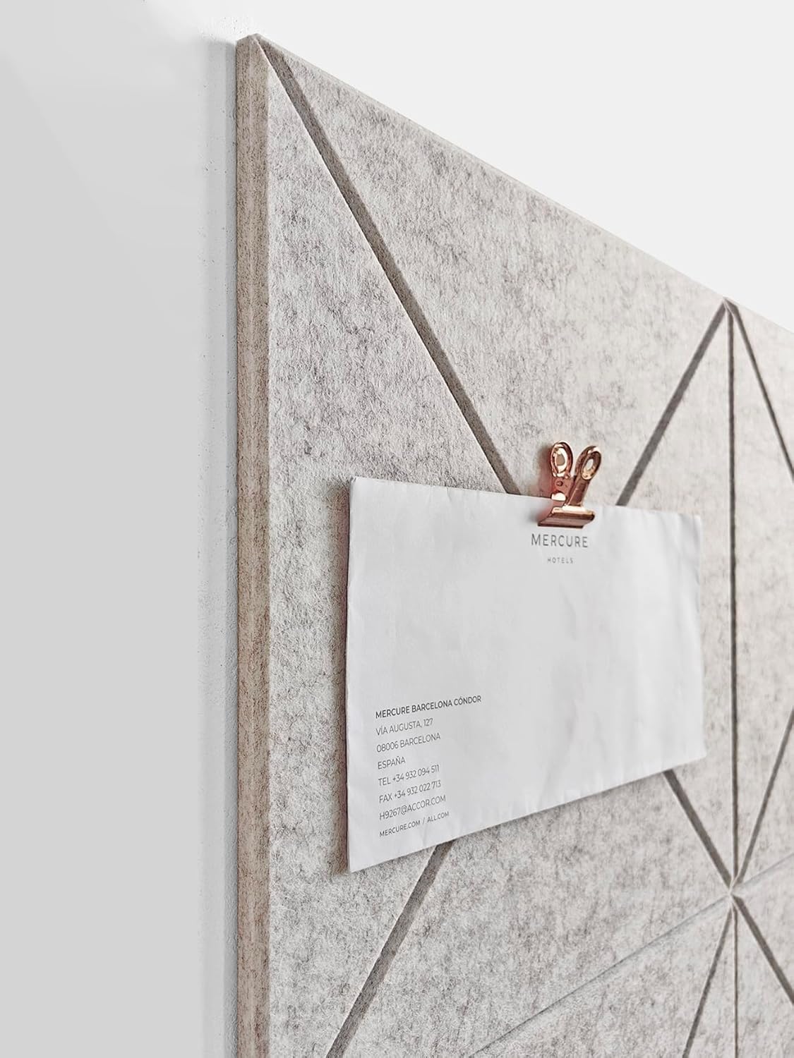 Cork Board 24 x36 Alternative - 6 Pack Felt Wall Tiles with Safe Removable Adhesive Tabs, Cork Boards for Walls Cork Board for Home Office Pin Board Tack Board - Barista