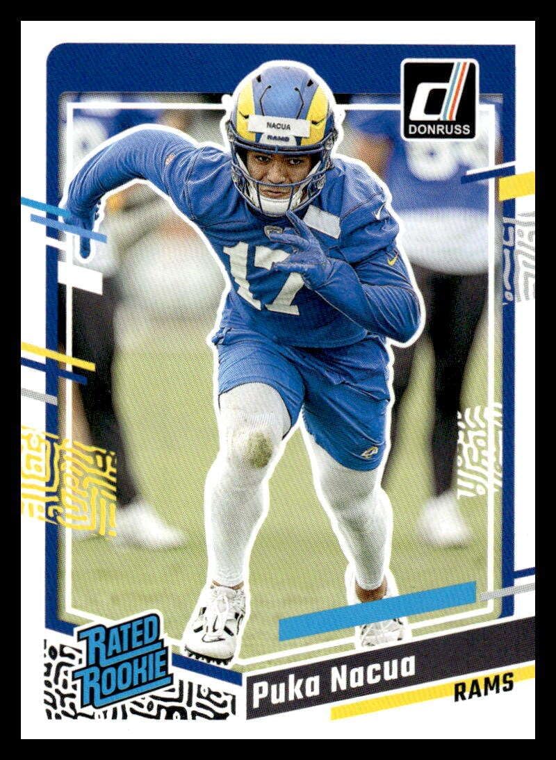 2023 Donruss #357 Puka Nacua Rated Rookie NM-MT RC Rookie Los Angeles Rams Football Trading Card