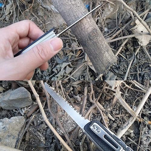 Miniatura 7 de Ruike Multitool Cuchillo de bolsillo pequeño para hombres Cuchillo plegable EDC Utility Outdoor Gear 17c27 Destornillador de acero fresco LD51