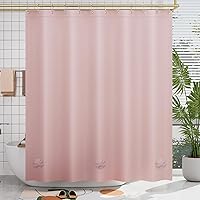 Vista 10 de AmazerBath - Cortina extralarga de plástico de acetato de vinilo polietileno (PEVA) para ducha, 72 x 84 pulgadas, transparente, de alta resistencia