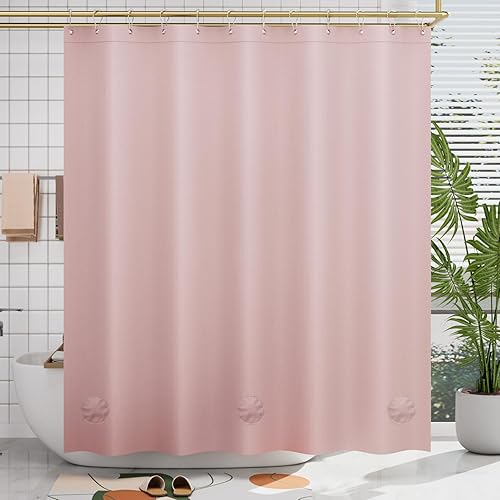 Vista 11 de AmazerBath - Cortina pequeña de plástico transparente para ducha, 36 x 72 pulgadas, de alta resistencia, gruesa, de acetato de vinilo polietileno