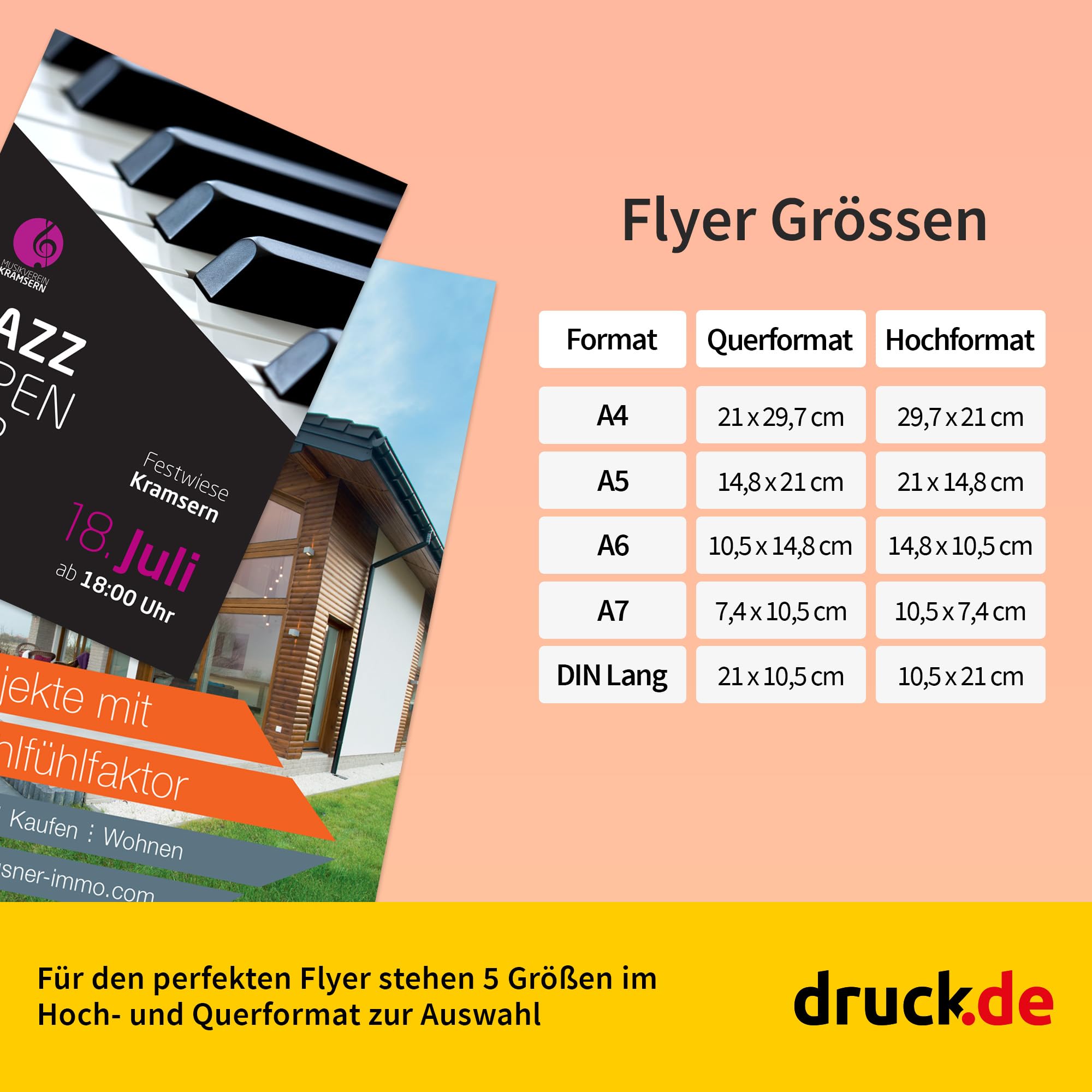 Flyer - 250 Stück - A4 - hoch - Premium 250g matt | Flyer drucken, 250 Stück, A4, Hochformat, Premium, 250g Papier, matt