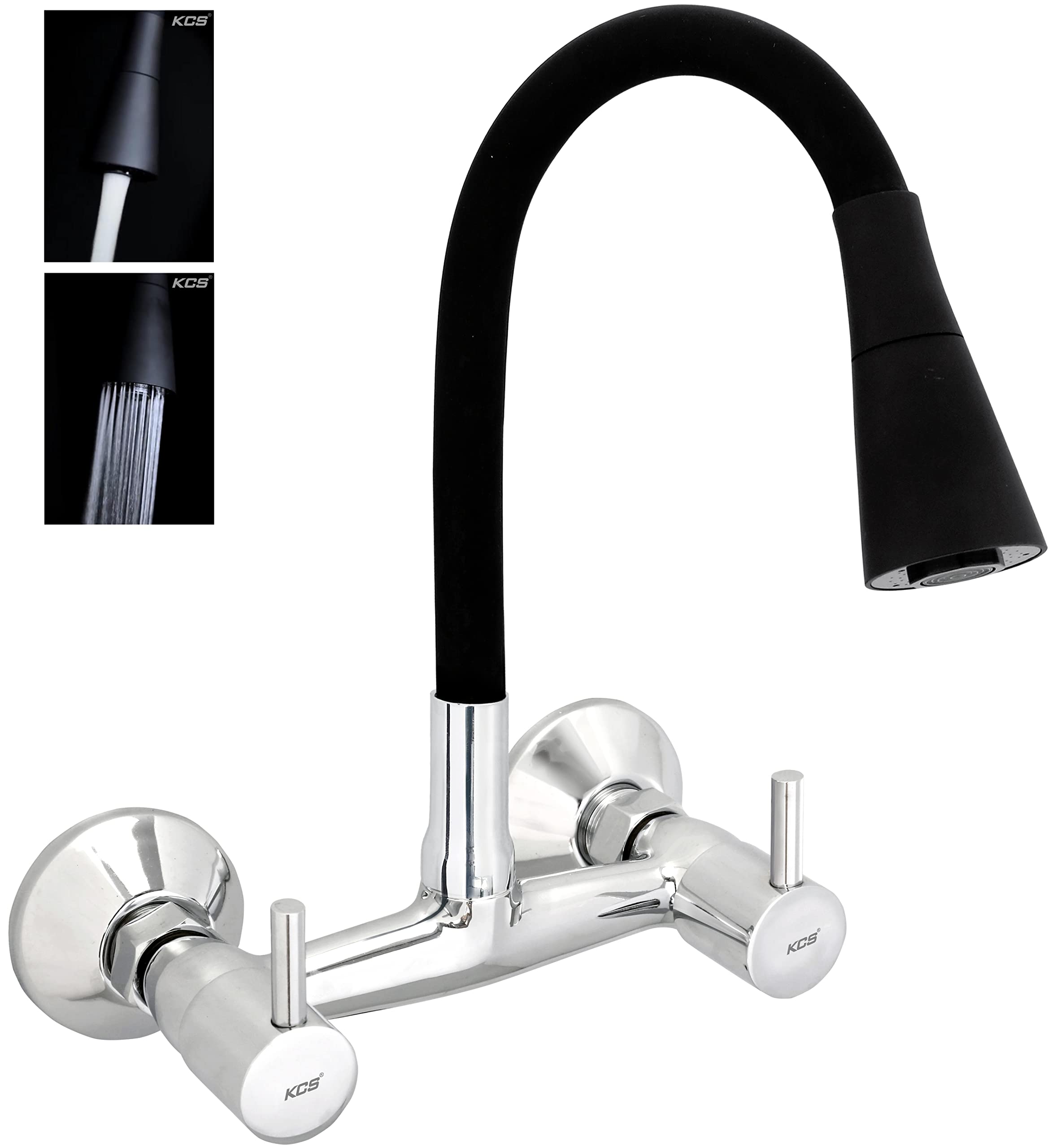 Buy KCS® (FL-SMBDF) - Flora Brass Heavy Kitchen Sink Mixer Hot & Cold ...