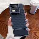 Pikkme Back Cover for Realme 16 Pro Plus 5G Camera Protection 3D Hexa Cube Design Silicone Protective Bumper Case (Blue) gallery image