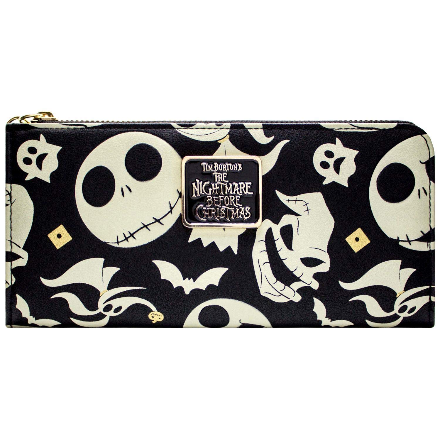 The Nightmare Before Christmas Jack Oogie i Zero monety i karta kopertówka czarna