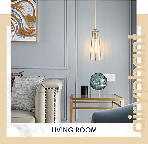 Miniatura 4 de Lámpara colgante moderna para isla de cocina, lámpara colgante de techo negro y dorado para comedor, vestíbulo, dormitorio