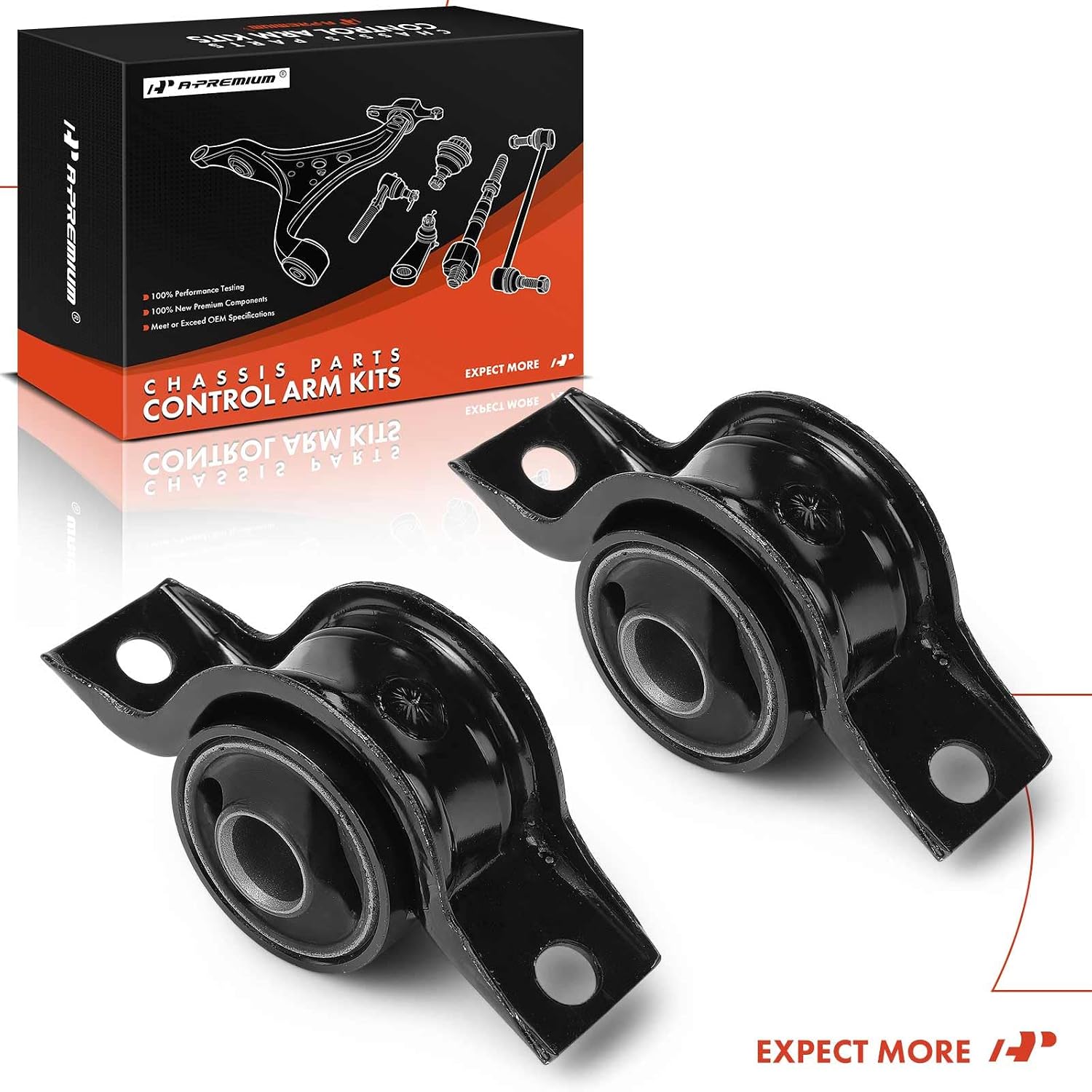 A-Premium 2 x Front Rearward Lower Control Arm Bushing Kit, Compatible with Ford Focus 2000 2001 2002 2003 2004 2005 2006 2007