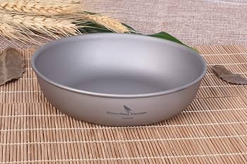 Boundless Voyage チタン　テーブルウェア　7点セット Amazon | Boundless Voyage チタン皿 ラウンド プレート 食器 皿