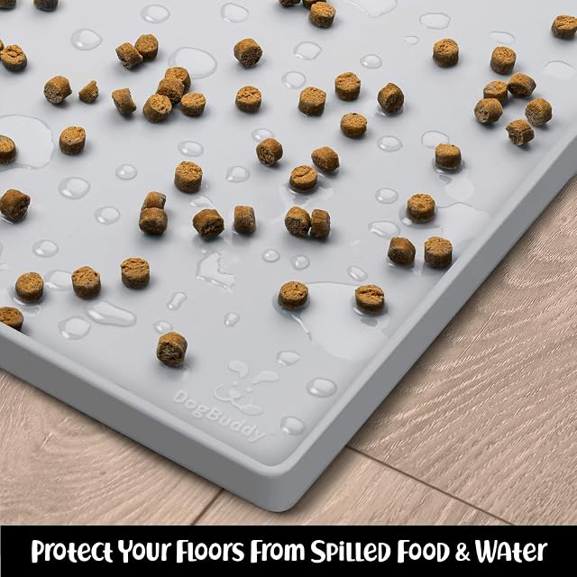 Foto 7 de 8 de DogBuddy Alfombrilla de Comida para Perros, Impermeable, para Comida y Agua, Antideslizante, de Silicona