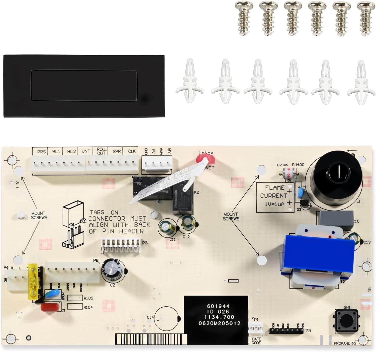 013464F PC Board Control, Gas Heater Control Board Replacement Compatible with Raypak Digital 185B, 265B, 335B, 405B, 206A, 266A, 336A, 406A, 207A, 267A, 337A, 407A