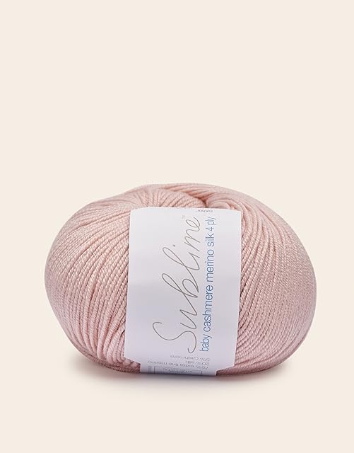 Sublime Cashmere Silk Merino Baby 4ply Yarn Piglet 001 - per 50g ball