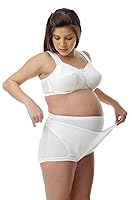 Vista 3 de Underworks Braga de apoyo ajustable para maternidad – Cinturón de embarazo de fácil ajuste para soporte firme del vientre – Algodón – Alivia el Negro