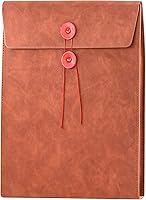 Vista 1 de VANRA Carpetas verticales de piel sintética para archivos, organizador de documentos expandibles, carpeta de bolsillo para papel tamaño carta A4