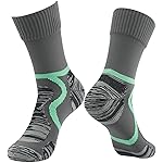 RANDY SUN Hiking Waterproof Socks, Light Cushioned Trekking, Performance & Outdoor Socks, Men & Women,Gray XS