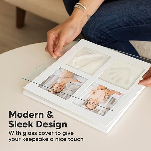 Miniatura 5 de Kit de manos y huellas para bebé, kit de huellas para bebés, fabricantes de manos y huellas para bebés, marco de recuerdo de huellas de mano para