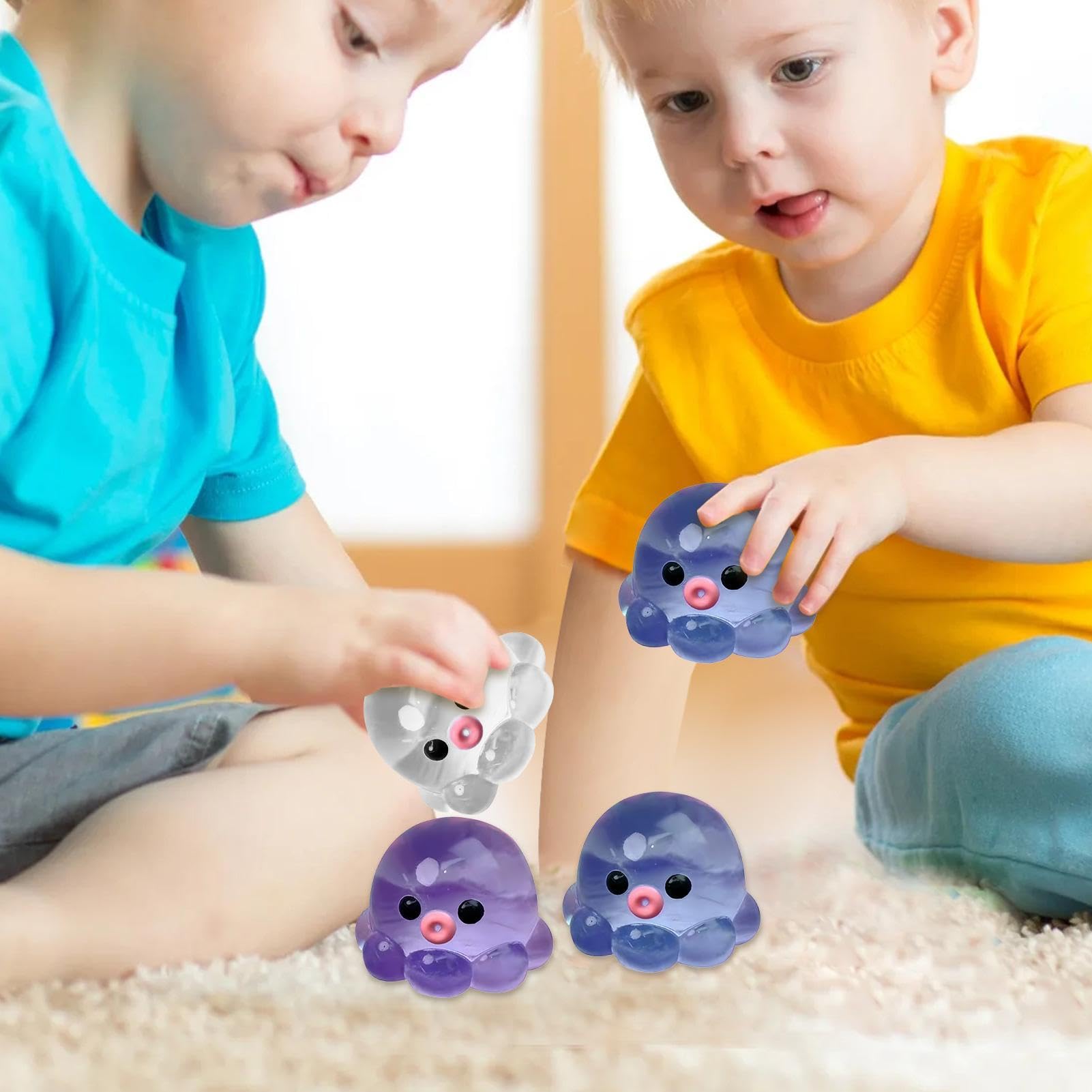 Giocattolo Polpo, Polpo Spremere Giocattolos Antistress, Octopus SquishyToy, SquishyAnimaletti Carinis Giocattolo Sensoriale Antistress, Per Casa Scuola Viaggi Adulti E Bambini