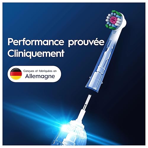 Miniatura 8 de Oral-B Pro 3D - Cabezal de cepillo de dientes eléctrico, cerdas en forma de X y taza de pulido única para blanquear los dientes y eliminar manchas